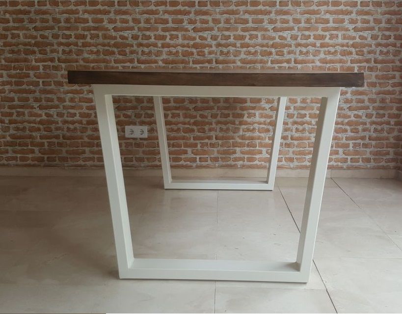 Mesa ROSAL de Comedor Industrial – Chapa de Roble y Hierro a Medida vista 6 – mesa de comedor a medida madera | Look Vintage