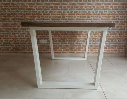 Mesa ROSAL de Comedor Industrial – Chapa de Roble y Hierro a Medida vista 6 – mesa de comedor a medida madera | Look Vintage