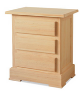 Mesita ZÓCALO 3 CAJONES – mesita de noche a medida | Look Vintage