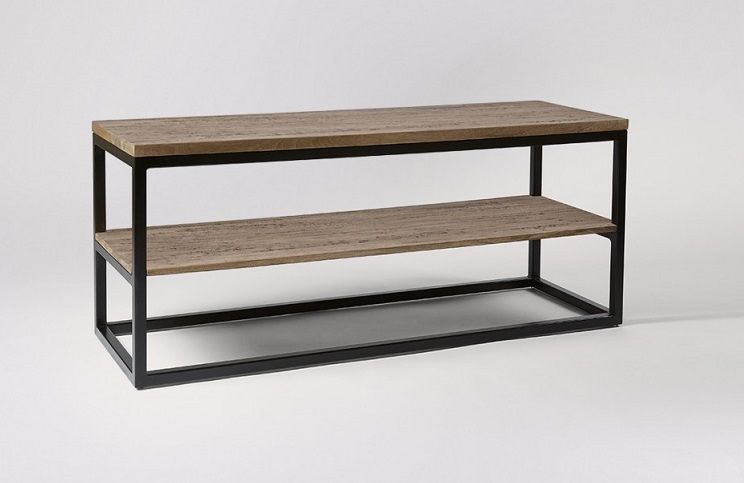 Mueble TV COMBI 2 madera y hierro – mueble TV a medida madera | Look Vintage