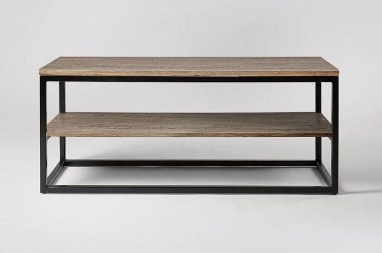 Mueble TV COMBI 2 madera y hierro acabado – mueble TV a medida madera personalizado | Look Vintage