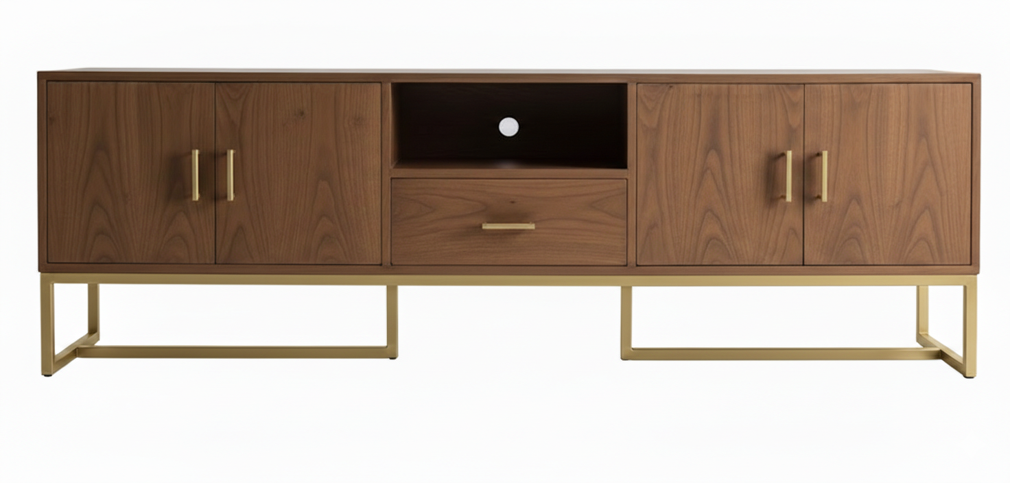 Mueble TV CONCEP 4P/1C BH – mueble TV a medida madera | Look Vintage