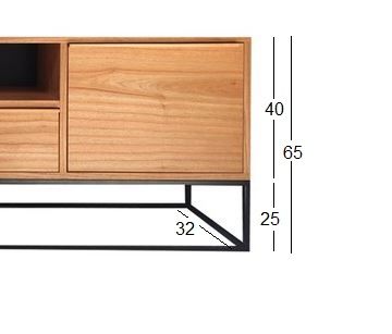 Mueble tv INTE vista 4 – mueble TV a medida madera | Look Vintage