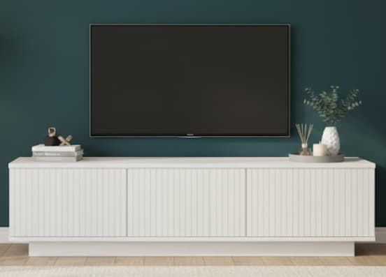 Mueble TV LIPA 3P detalle – mueble TV a medida madera | Look Vintage