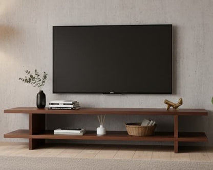 Mueble TV NUEL en chapa roble a medida 120-140 detalle – mueble TV a medida madera | Look Vintage