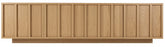 Mueble TV PALI 4 puertas con zócalo en madera de roble – mueble TV a medida madera | Look Vintage