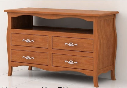 Mueble Tv PRIMAVERA acabado – mueble TV a medida madera personalizado | Look Vintage