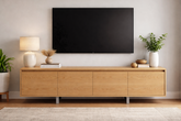 Mueble TV TOPIN 4 puertas detalle – mueble TV a medida madera | Look Vintage