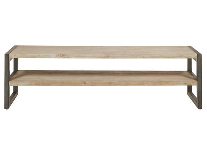 Mueble TV TUAREG madera maciza y hierro detalle – mueble TV a medida madera | Look Vintage