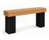 Recibidor ROBUS de madera de roble con patas en palillería