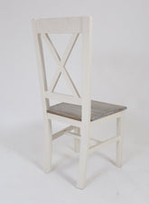 Silla CRUZ ASIENTO MADERA acabado – silla de madera a medida personalizado | Look Vintage