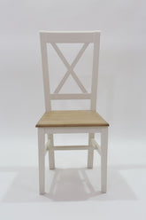 Silla CRUZ ASIENTO MADERA detalle – silla de madera a medida | Look Vintage