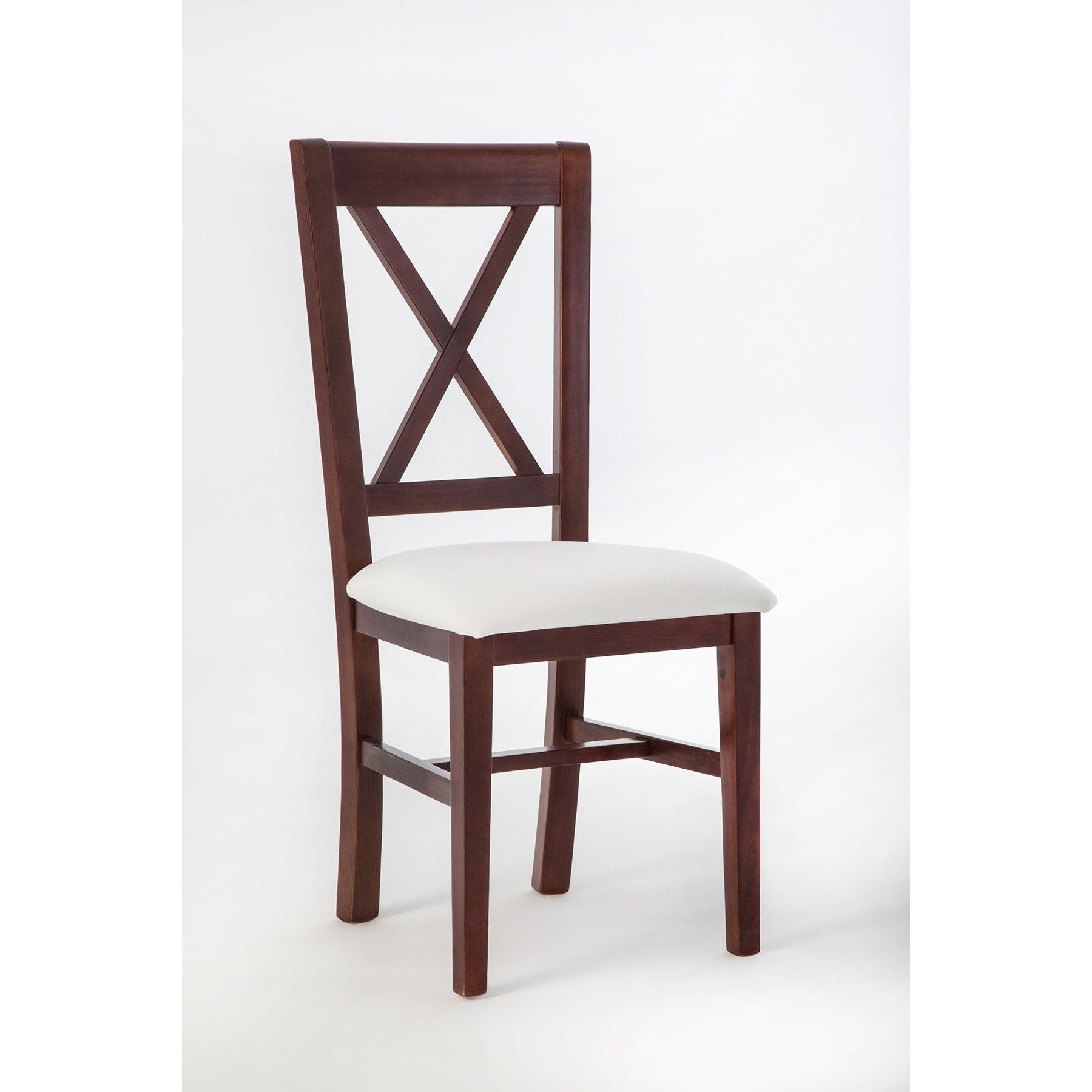 Silla CRUZ ASIENTO TAPIZADO – silla de madera a medida | Look Vintage
