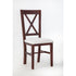 Silla CRUZ ASIENTO TAPIZADO – silla de madera a medida | Look Vintage