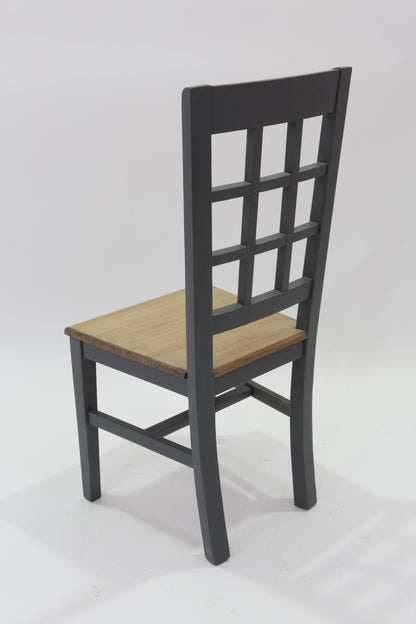 Silla REJA ASIENTO MADERA acabado – silla de madera a medida personalizado | Look Vintage